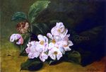 Apple Blossoms on a Ledge by Charles Ethan Porter - Hand-Painted Oil Painting on Canvas For Cheap