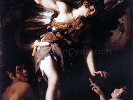 Sacred and Profane Love by Giovanni Baglione - Hand-Painted Oil Painting on Canvas Fashion