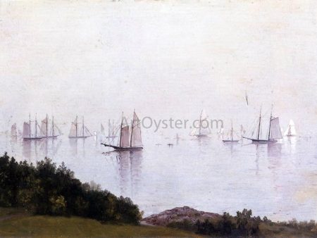 A Newport Afternoon by John Frederick Kensett - Hand-Painted Oil Painting on Canvas For Cheap