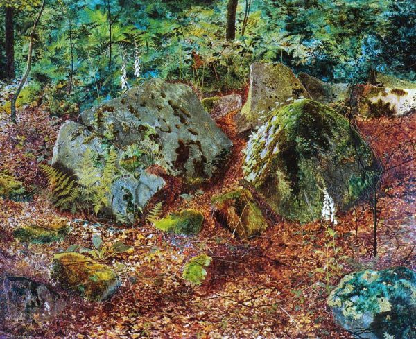 A Mossy Glen by John Atkinson Grimshaw - Hand-Painted Oil Painting on Canvas Cheap