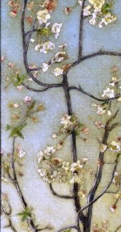 Blossoming White Branches by Charles Caryl Coleman - Hand-Painted Oil Painting on Canvas Sale