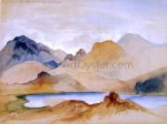 Cinnabar Mountain, Yellowstone River by Thomas Moran - Hand-Painted Oil Painting on Canvas For Discount