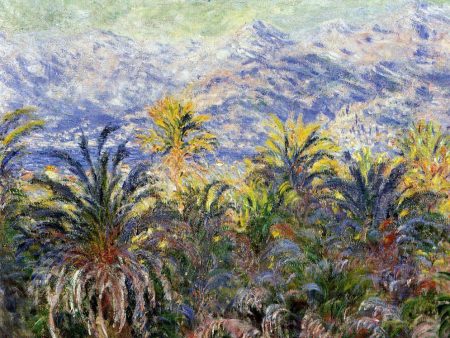 Palm Trees at Bordighera by Claude Oscar Monet - Hand-Painted Oil Painting on Canvas For Discount