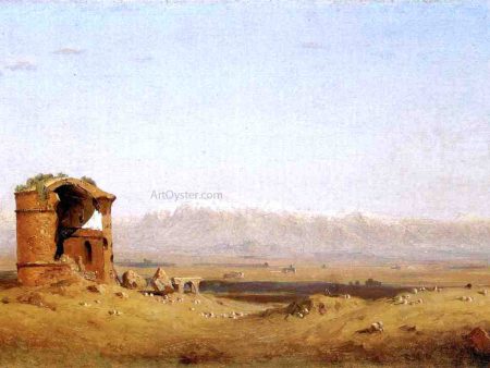 Torre dei Schiavi - Roman Campagna by Sanford Robinson Gifford - Hand-Painted Oil Painting on Canvas Online