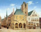 The Old Town Hall in Amsterdam by Pieter Jansz Saenredam - Hand-Painted Oil Painting on Canvas Hot on Sale