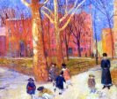 29 Washington Square by William James Glackens - Hand-Painted Oil Painting on Canvas Online