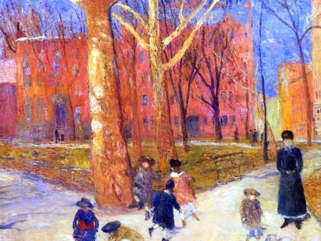 29 Washington Square by William James Glackens - Hand-Painted Oil Painting on Canvas Online