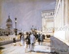 World s Fair, Chicago by Frederick Childe Hassam - Hand-Painted Oil Painting on Canvas Discount