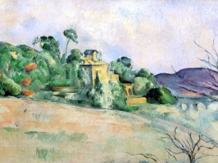 Landscape at Midday by Paul Cezanne - Hand-Painted Oil Painting on Canvas Discount