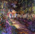 A Flowered Garden by Claude Oscar Monet - Hand-Painted Oil Painting on Canvas Hot on Sale