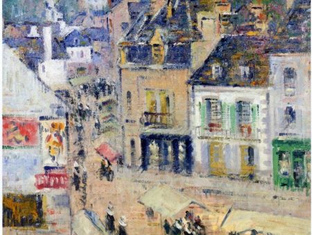 Pont Aven - Gray Weather by Gustave Loiseau - Hand-Painted Oil Painting on Canvas Online