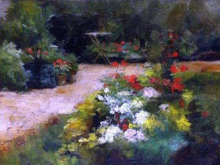 A Garden by Gustave Caillebotte - Hand-Painted Oil Painting on Canvas Online