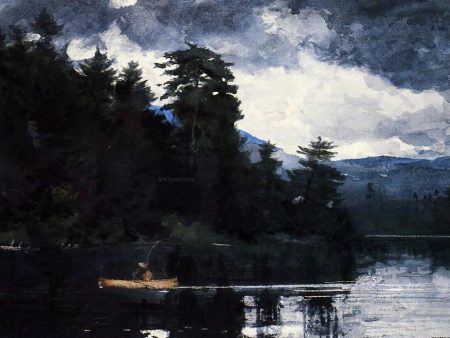 Adirondack Lake by Winslow Homer - Hand-Painted Oil Painting on Canvas Hot on Sale