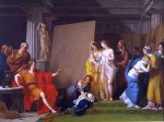 Zeuxis Choosing his Models for the Image of Helen from Among the Girls of Croton by Francois-Andre Vincent - Hand-Painted Oil Painting on Canvas on Sale