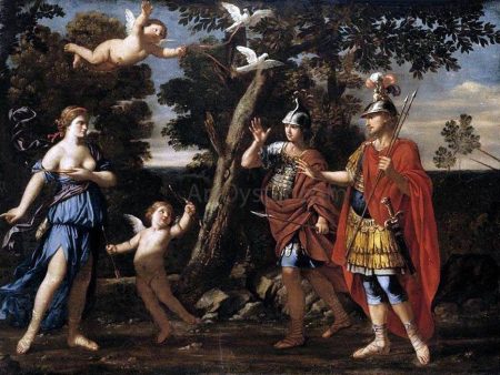 Venus Appearing to Aeneas and Achates by Giacinto Gimignani - Hand-Painted Oil Painting on Canvas For Cheap