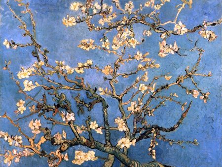 A Branch with Almond Blossom by Vincent Van Gogh - Hand-Painted Oil Painting on Canvas Hot on Sale