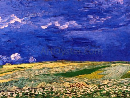 Wheatfields Under a Clouded Sky by Vincent Van Gogh - Hand-Painted Oil Painting on Canvas Sale