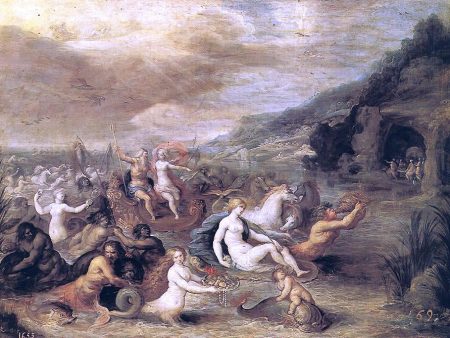 Triumph of Amphitrite by II Frans Francken - Hand-Painted Oil Painting on Canvas Online Sale