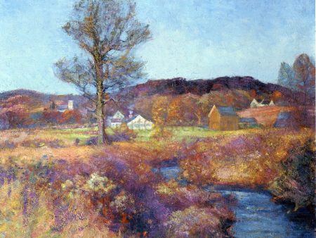 A New England Valley by Robert Vonnoh - Hand-Painted Oil Painting on Canvas Online