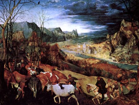 The Return of the Herd by The Elder Pieter Bruegel - Hand-Painted Oil Painting on Canvas Sale