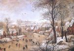 Winter Landscape with a Bird-trap by The Younger Pieter Brueghel - Hand-Painted Oil Painting on Canvas Fashion