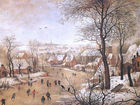 Winter Landscape with a Bird-trap by The Younger Pieter Brueghel - Hand-Painted Oil Painting on Canvas Fashion