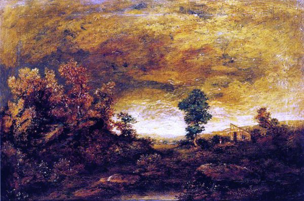 A Mountain Road near Gorham, N.H. by Ralph Albert Blakelock - Hand-Painted Oil Painting on Canvas Sale