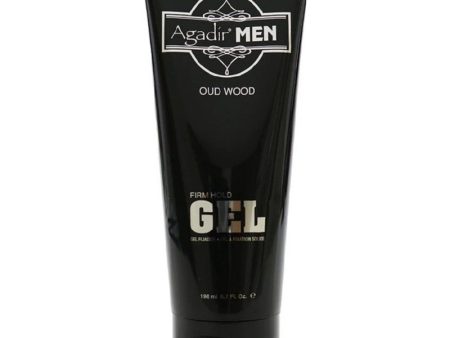 Plaukų formavimo priemonė gelis vyrams Agadir Men Oud Wood Firm Hold Gel AGDM6020, stiprios fiksacijos, 198 ml Online Hot Sale