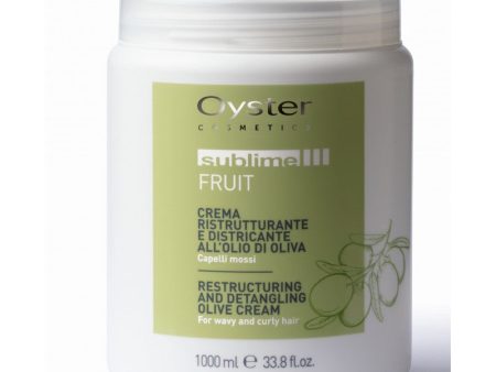 Plaukų kaukė-kremas Oyster Sublime Fruit Cream Restructuring and Detangling garbanotiems plaukams, glotninamoji, 1000 ml Online