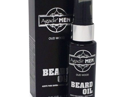 Drėkinamasis barzdos aliejus Agadir Men Oud Wood Beard Oil AGDM6000, minkština barzdos plaukus ir odą, 44 ml Hot on Sale