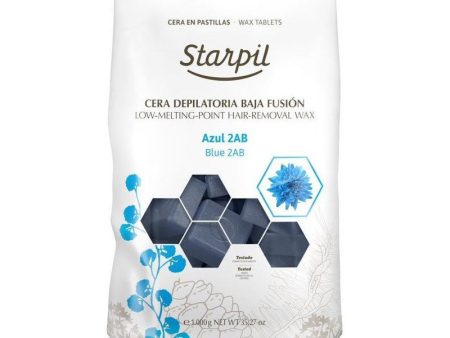 Žemoje temperatūroje besilydantis vaškas depiliacijai Starpil STR3010202001, mėlynas, 1 kg Sale