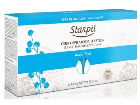 Žemoje temperatūroje besilydantis vaškas depiliacijai Starpil Film Wax Blue STR3010229001, mėlynas, ypač elastingas, 1 kg Online