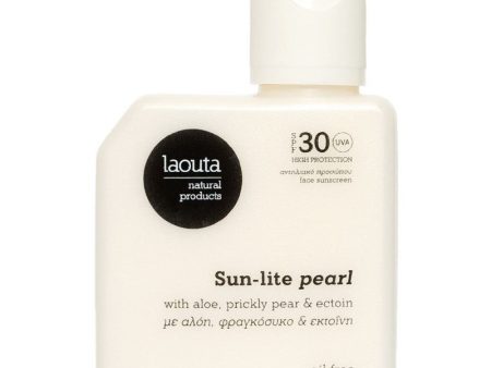 Drėkinamasis, švytėjimo veido odai suteikiantis kremas nuo saulės Laouta Sun Lite Pearl Oil Free Face Sunscreen LAO0040, lengvos tekstūros, SPF 30, 50 ml Cheap