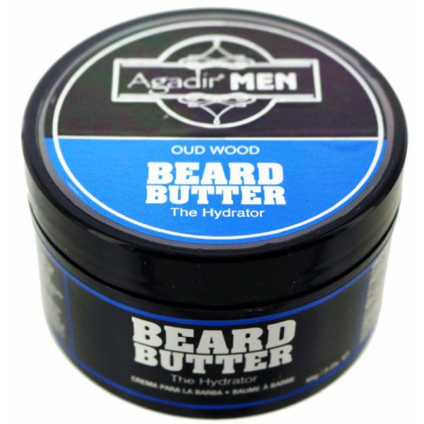 Drėkinamasis barzdos sviestas Agadir Oud Wood Beard Butter AGDM6011, maitina išsausėjusius plaukus ir odą, 85 g Online Sale