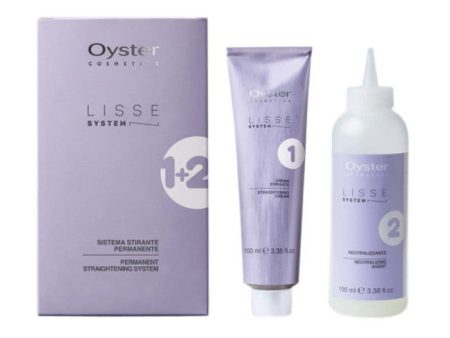 Cheminis plaukų tiesinimo rinkinys Oyster Lisse System Permanent Straightening System OYSK02010001, 100 + 100 ml on Sale