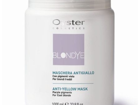 Geltoną atspalvį neutralizuojanti kaukė plaukams Oyster Blondye Anti-Yellow Mask, OYMA09010010, 1000 ml Fashion